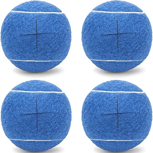 4PCS - Walker Glide Balls,Precut Walker Tennis Balls for Furniture Legs and Floor Protection,Walkers Legs Universal Precut Glide Balls,Heavy Duty Long Lasting Felt Pad Glide Coverings,Fit Most Walkers