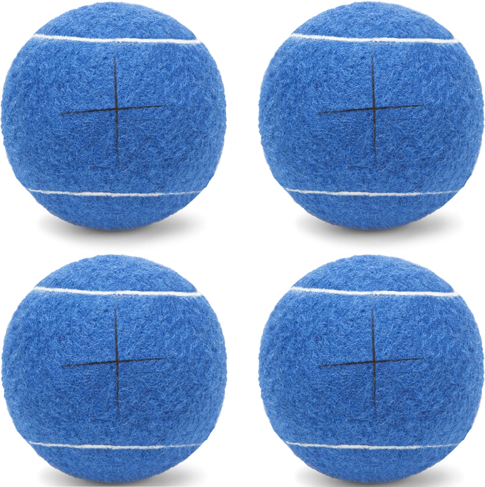 4PCS - Walker Glide Balls,Precut Walker Tennis Balls for Furniture Legs and Floor Protection,Walkers Legs Universal Precut Glide Balls,Heavy Duty Long Lasting Felt Pad Glide Coverings,Fit Most Walkers