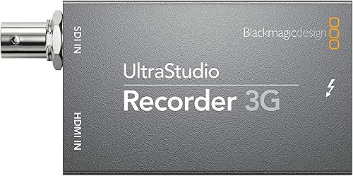 Miniatura 2 de Blackmagic Design UltraStudio Recorder - Paquete de dispositivos de captura 3G con cable USB-C Thunderbolt 3 (40 Gbps) (100 W, 1.6 ft) y bridas de
