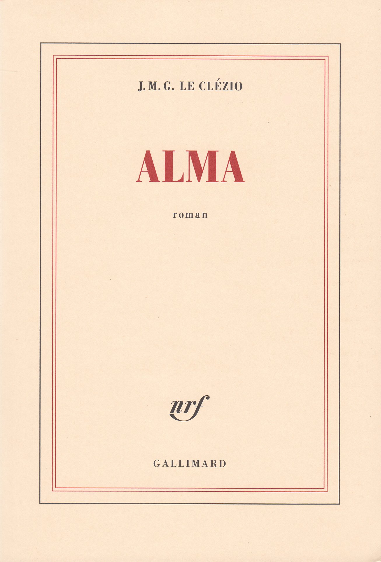 Alma: roman (Nrf)