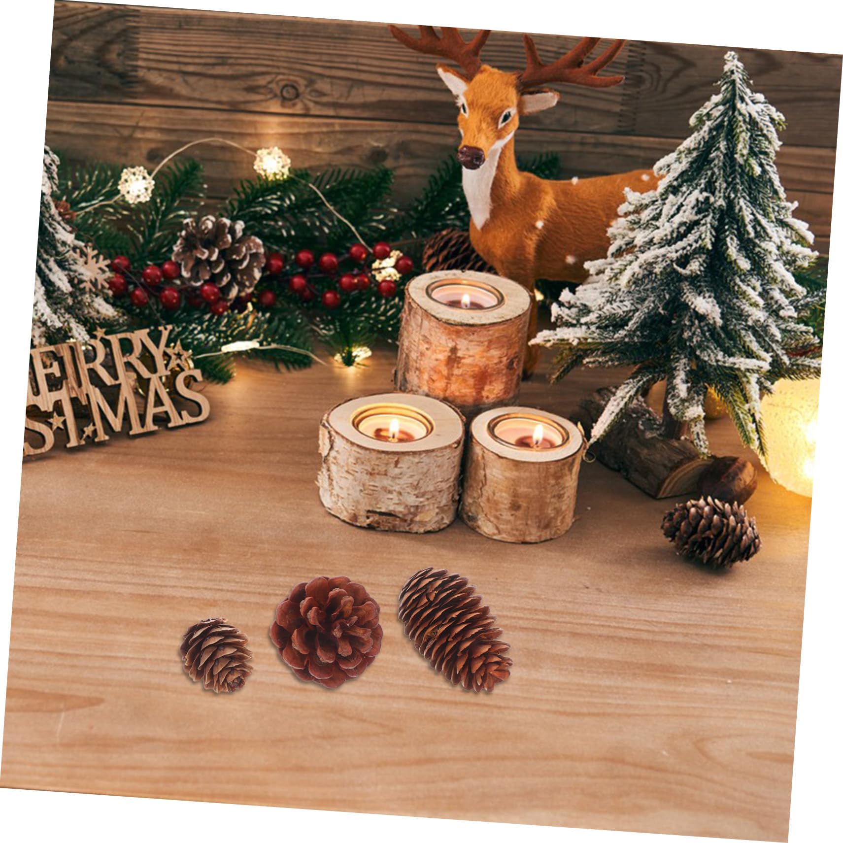 Ciieeo 120 Stück Teiliges Natürliche Mini-tannenzapfen Kleine Frostige Kiefernzapfen für Weihnachtsbaum Kranz Hochzeitsdeko Vielseitige Wiederverwendbare Winterdekoration