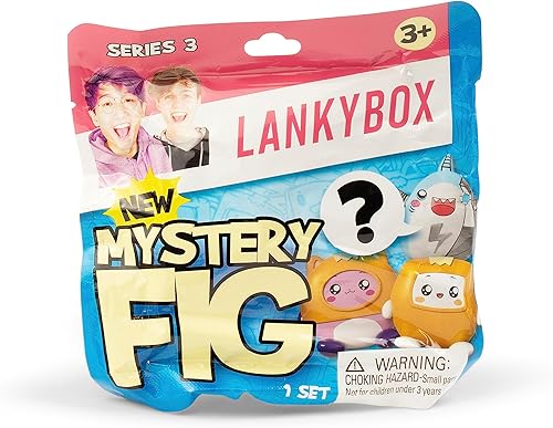 Miniatura 4 de LankyBox Mini figuras misteriosas, paquete de 24 unidades, serie 3, minifiguras coleccionables, ediciones que brillan en la oscuridad, con licencia