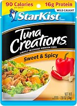 StarKist Tuna Creations Sweet and Spicy Pouch (2.6 oz - 1 Pack) Wild Caught, High Protein Shelf Stable Seafood, Gluten Free, Soy Free, No Draining, Ready to Eat for Salads and Sandwiches