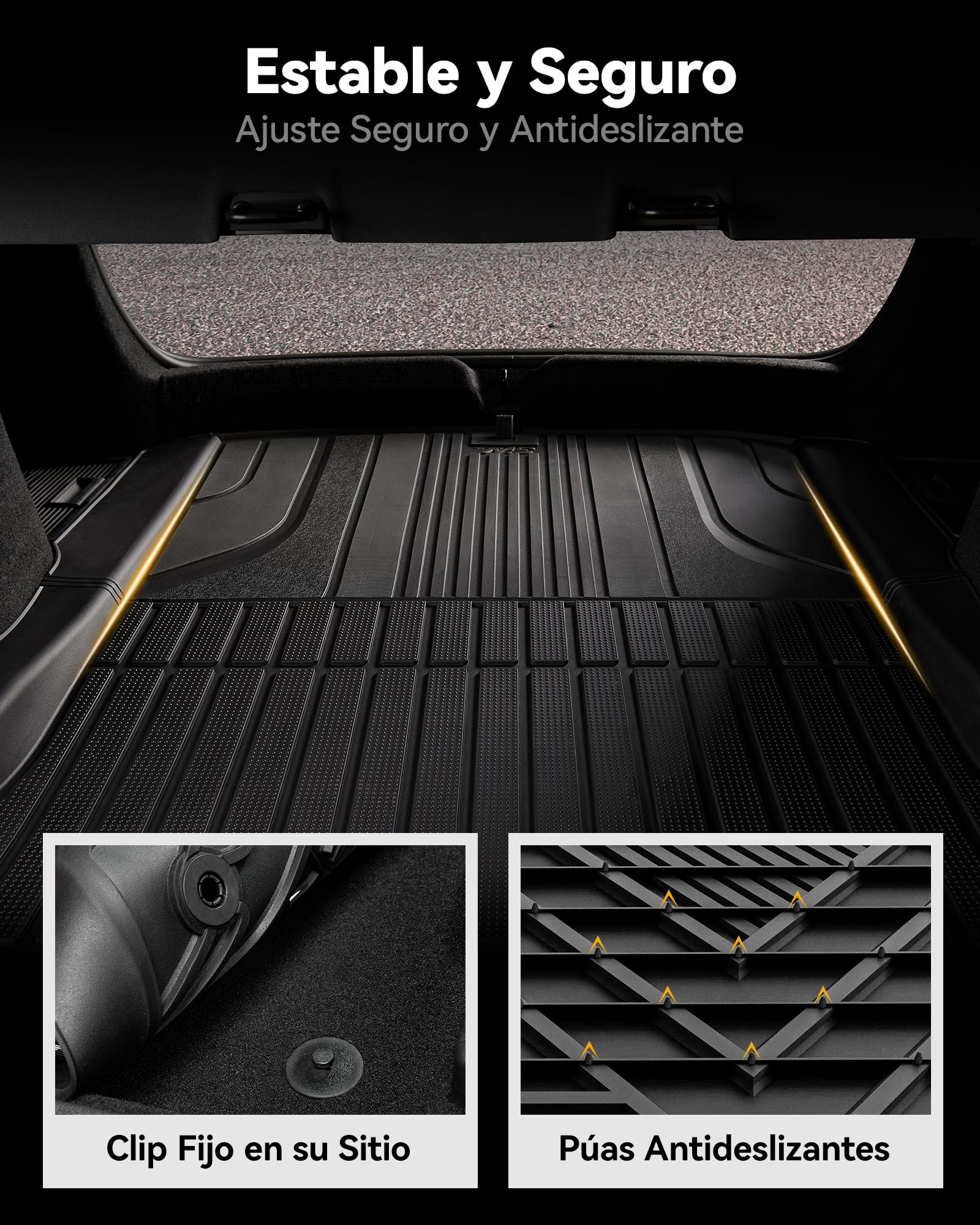3W Alfombrilla Maletero para Tesla Model 3 Highland 2024-2025 2026,Thorex™ Alfombrillas Maletero de Coche para Todo Tipo de Clima para Tesla Model 3 Highland Juego Completo de Maletero