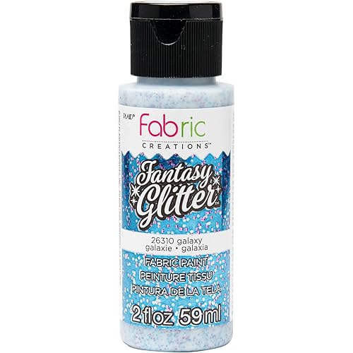Fabric Creations Fantasy Fabric Ink Paint, 2 oz, Glitter Galaxy