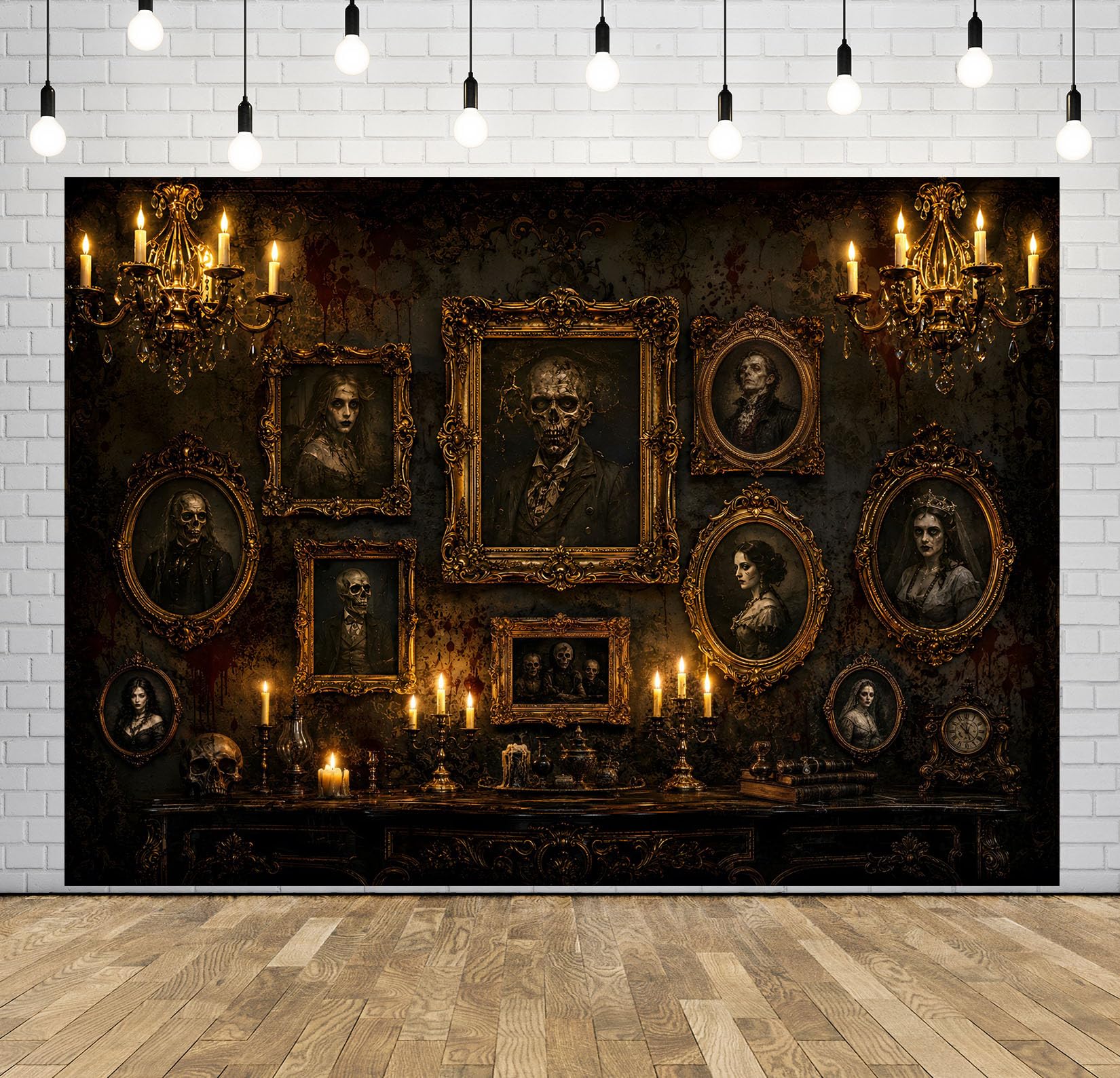 15x8FT (4.6x2.5m) Galleria Ritratti Vittoriani Sfondo Fotografico