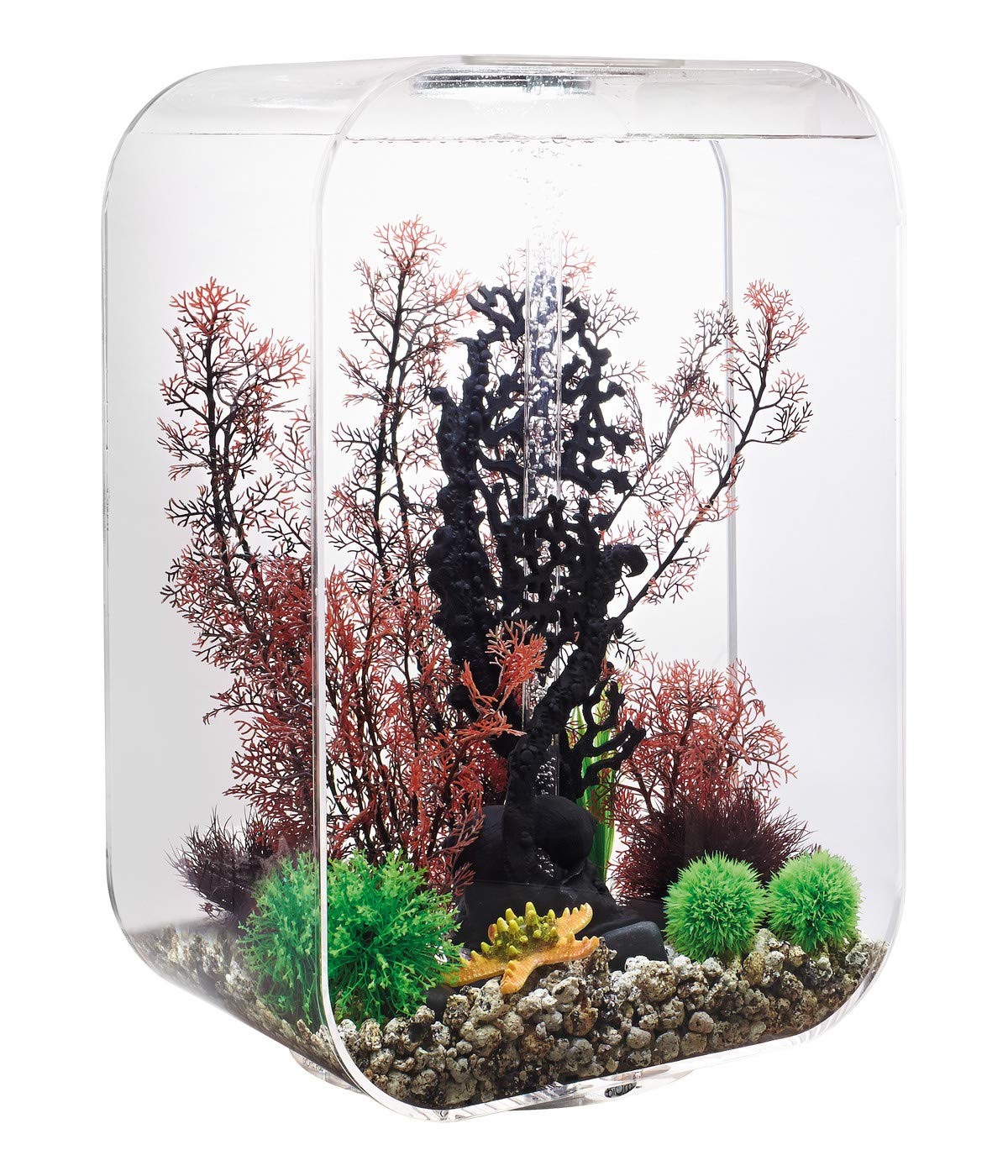 biOrb72059 LIFE 60 MCR Transparent 60 L Aquarium Set with Filter System, Multicoloured Lighting, Ceramic Substrate Made of Durable Acrylic Glass