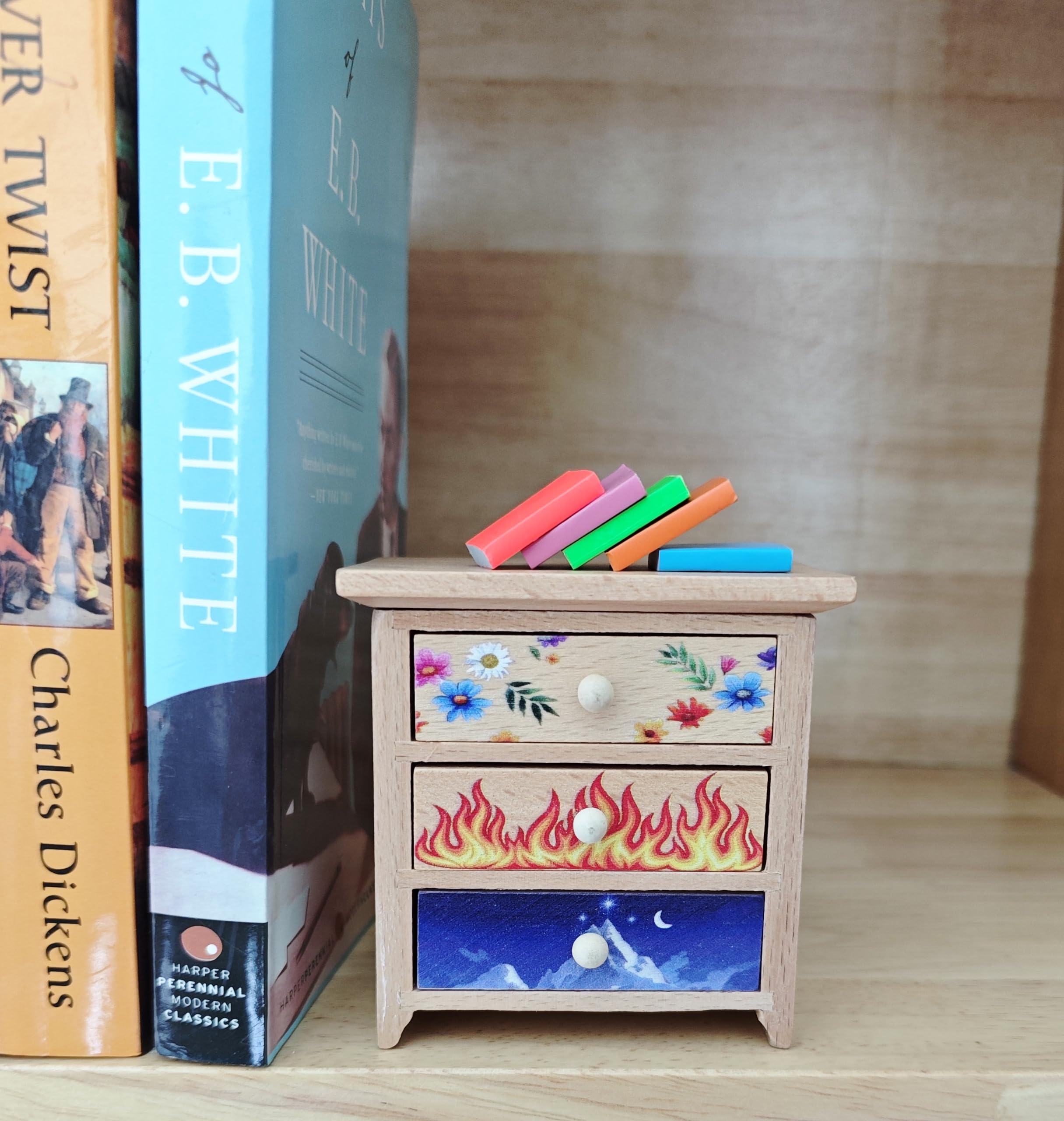 acotar dresser Langjitianya Archeron Sisters' Dressers Inspired by A Court of Thorns and Roses Dresser ACOTAR Bookshelf Decor Feyre's Dressers with Miniature Books (1pc) : Toys & Games Atria Signature Colors:Red All craft kits comes projector sewing Successfully Cute Floral Mini