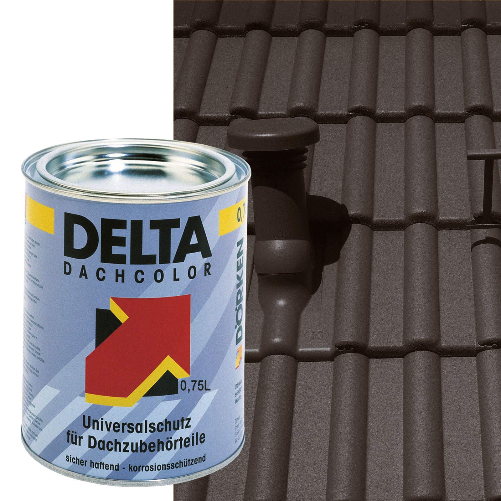 Delta Dachcolor Dachfarbe Schiefergrau 0,75 Liter