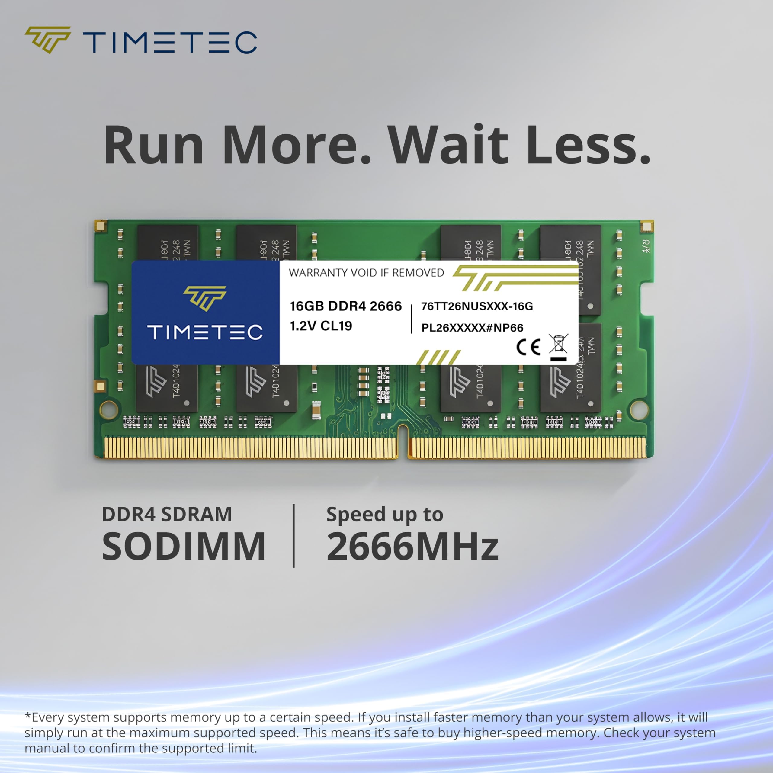 A*s様 TIMETEC DDR4-2666MHz 16GB Timetec 16GB DDR4 2666MHz (DDR4-2666) PC4-21300 (PC4-2666V) Niet