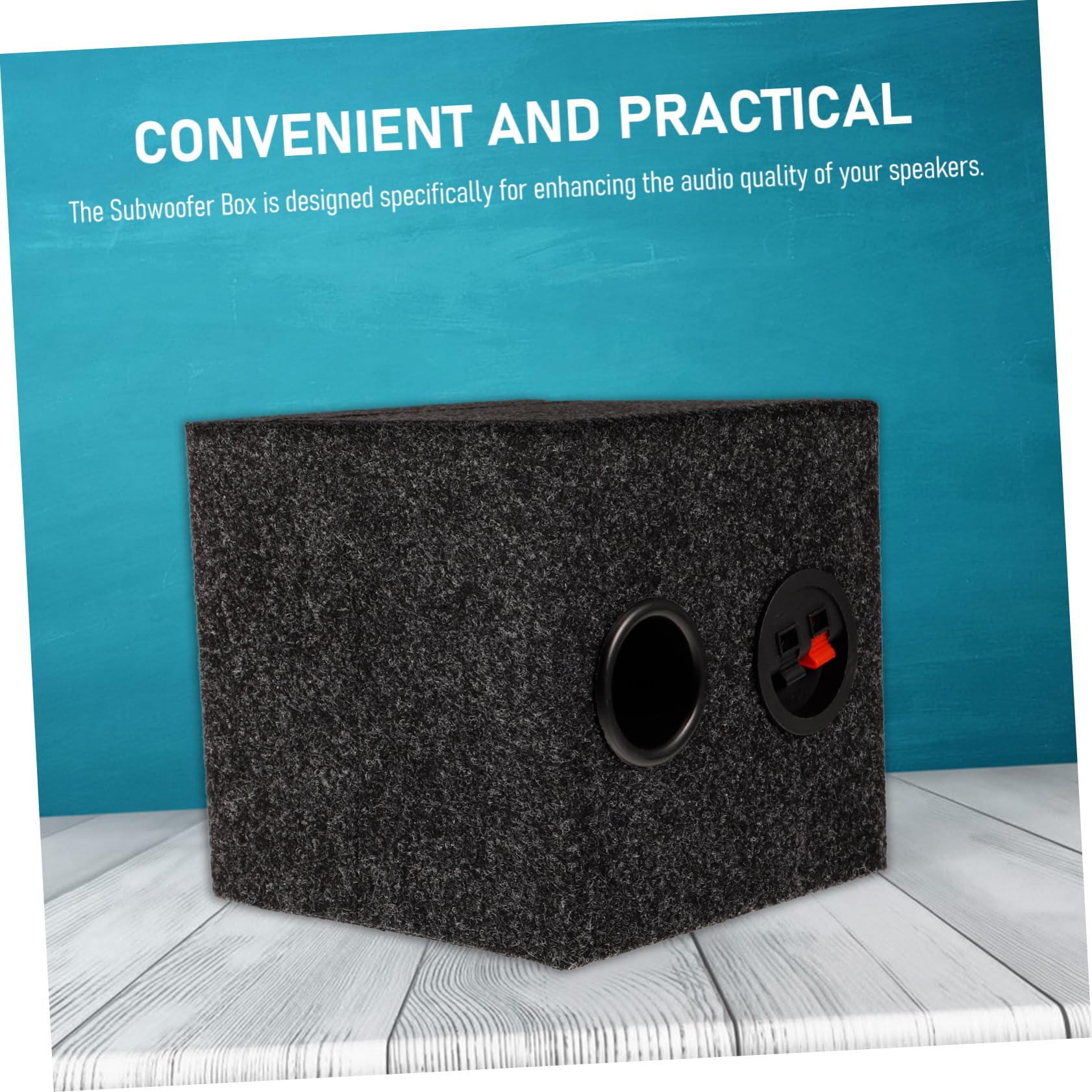 Holibanna Subwoofer Box Per Auto Involucro Singolo Per Subwoofer Accessorio Diy Per Audio Dei Bassi Con Materiali Per Esperienza Musicale