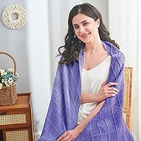 Vista 342 de inhand Knitted Throw Blankets for Couch and Bed, Soft Cozy Knit Blanket with Tassel, Black Lightweight Decorative Blankets and Throws, Farmhouse