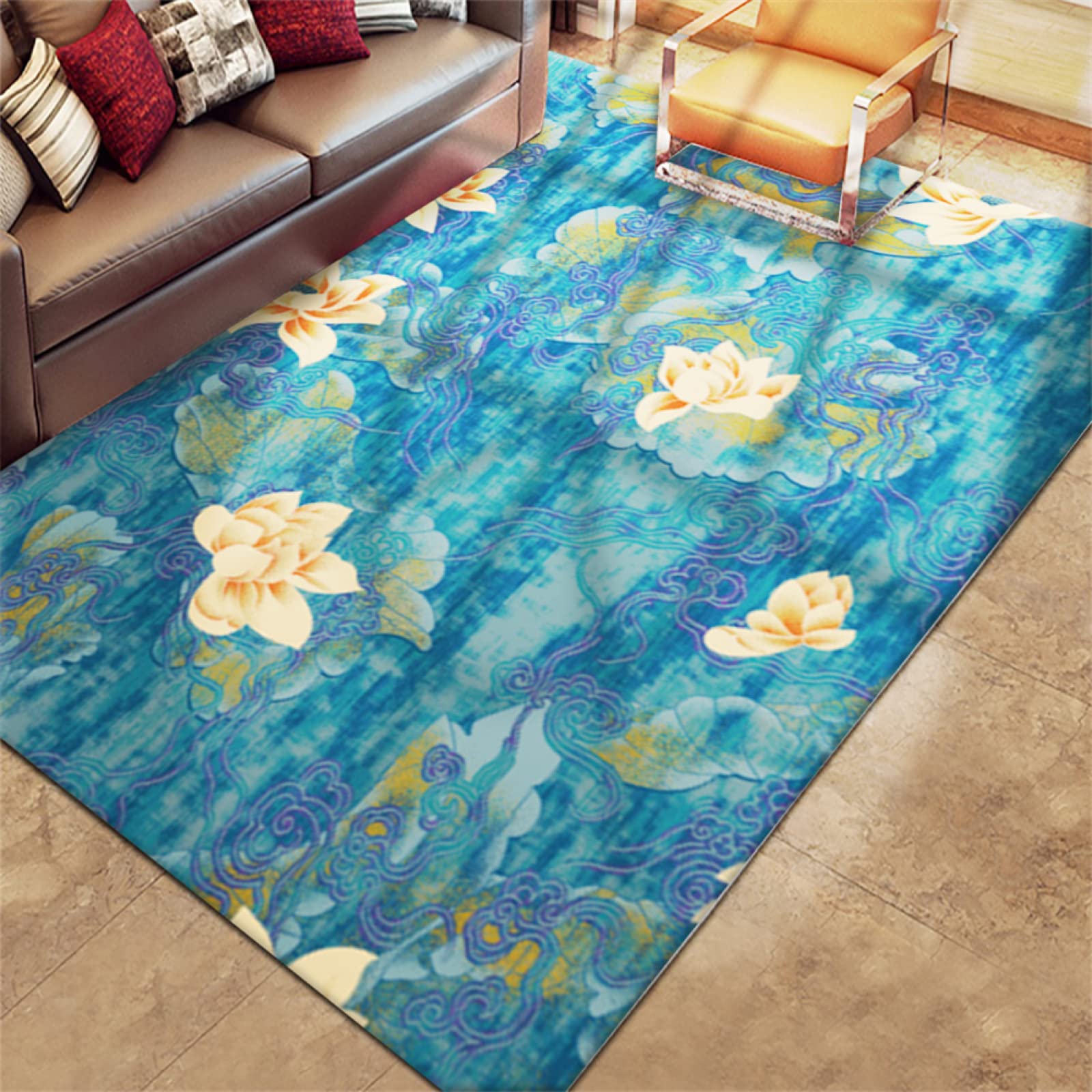 Tapis chambre douillet Lotus 70x140cm pour une ambiance cocooning au salon