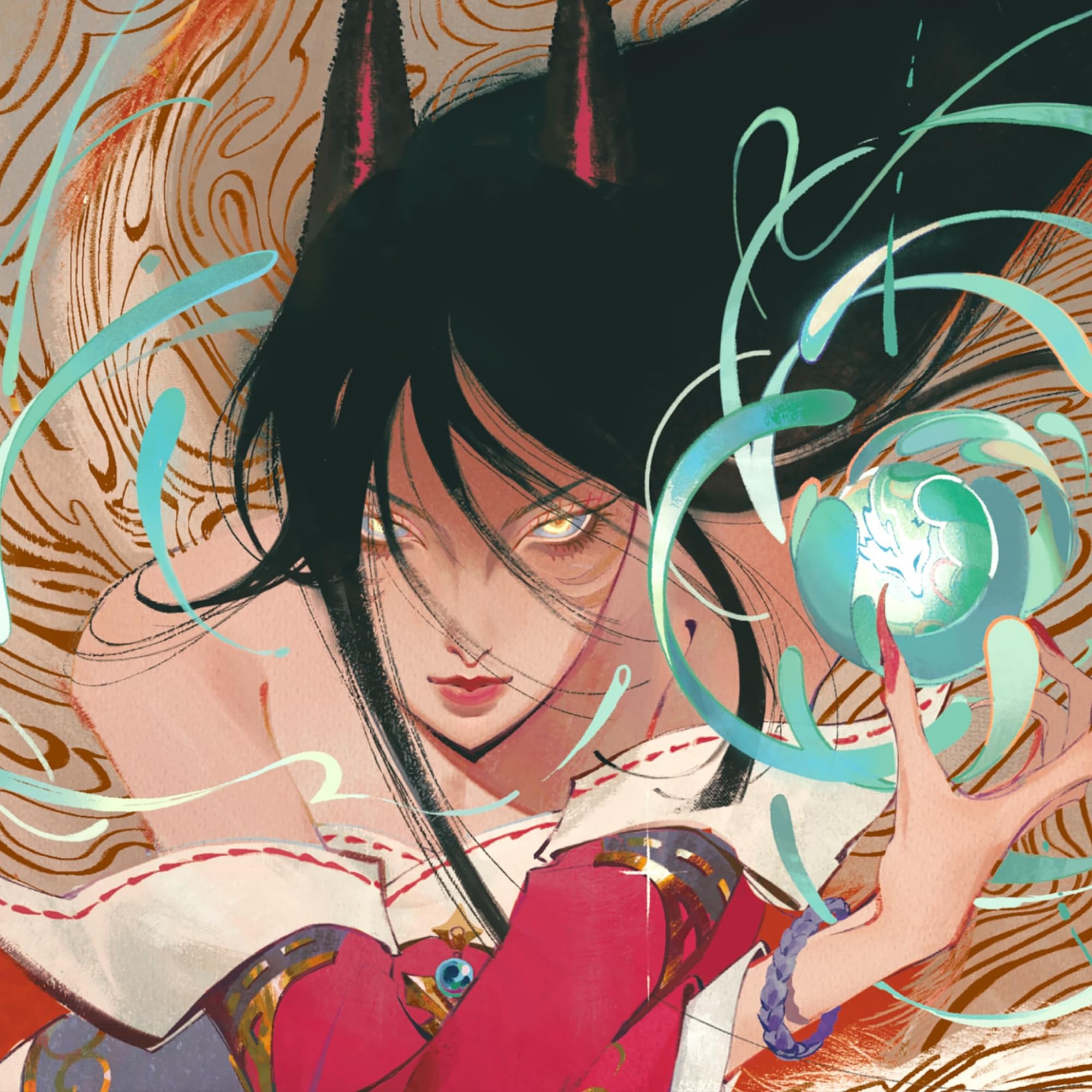 riftbound lol ahri アーリー　オルタネートアート Riftbound TCG: League of Legends Ahri Art Standard Size Card