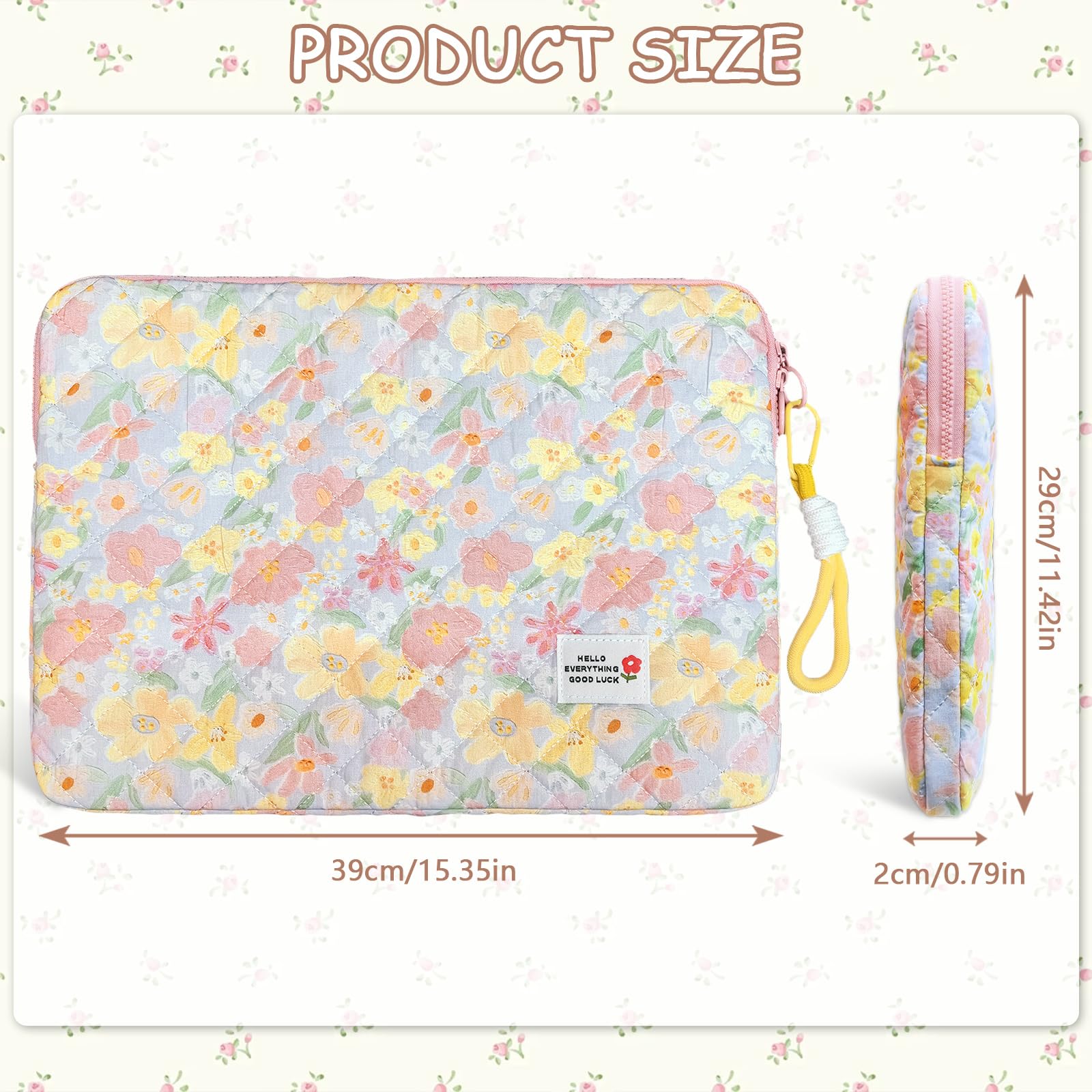 Flintronic Custodia per Laptop da 15,6 Pollici, Sleeve per Laptop, Impermeabile Custodia Borsa Custodia Protettiva Compatibile con MacBook Pro/Acer/Dell/Lenovo/HP/Samsung/Sony/Asus, 15,6 Pollici