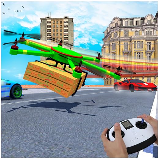 drone pizza Entrega Jogos, Melhor pizza drone Simulador de Jogos 3D, Drone Jogos de entrega de pizza para crianças