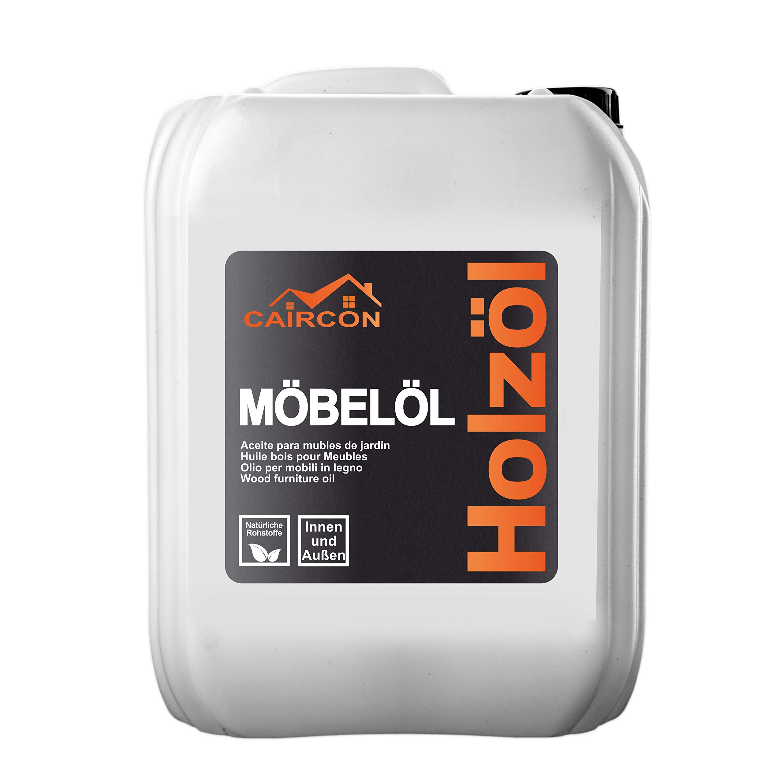CAIRCON Möbelöl Holzpflegeöl Möbelpflegeöl Holzschutzöl farblos 10L