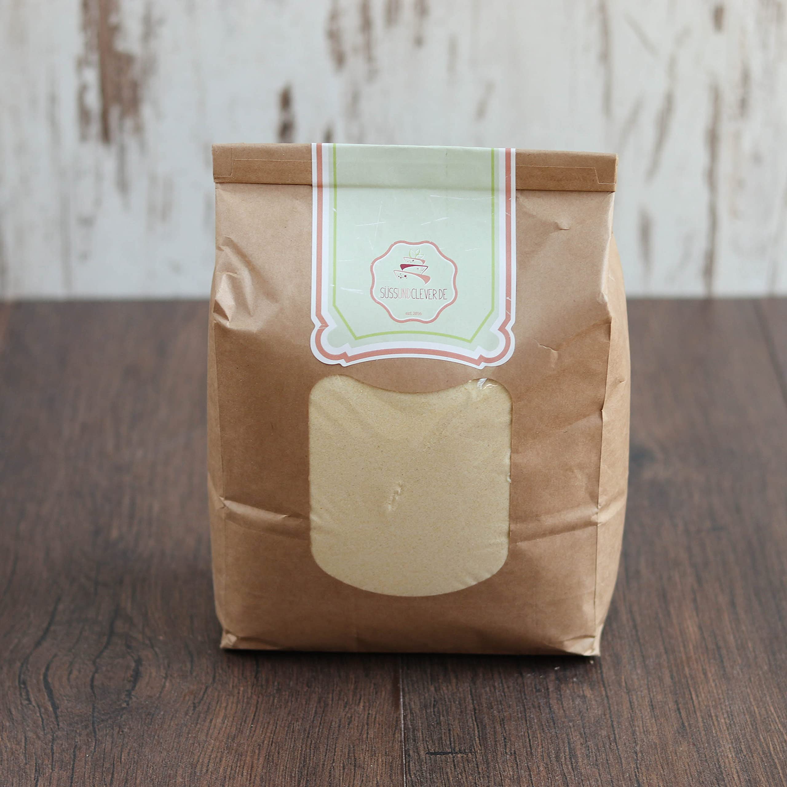 süssundclever.de® Bio Hartweizengrieß | Semola | 6,0 kg (3 x 2,0 kg) | aus Italien | plastikfrei und ökologisch-nachhaltig abgepackt