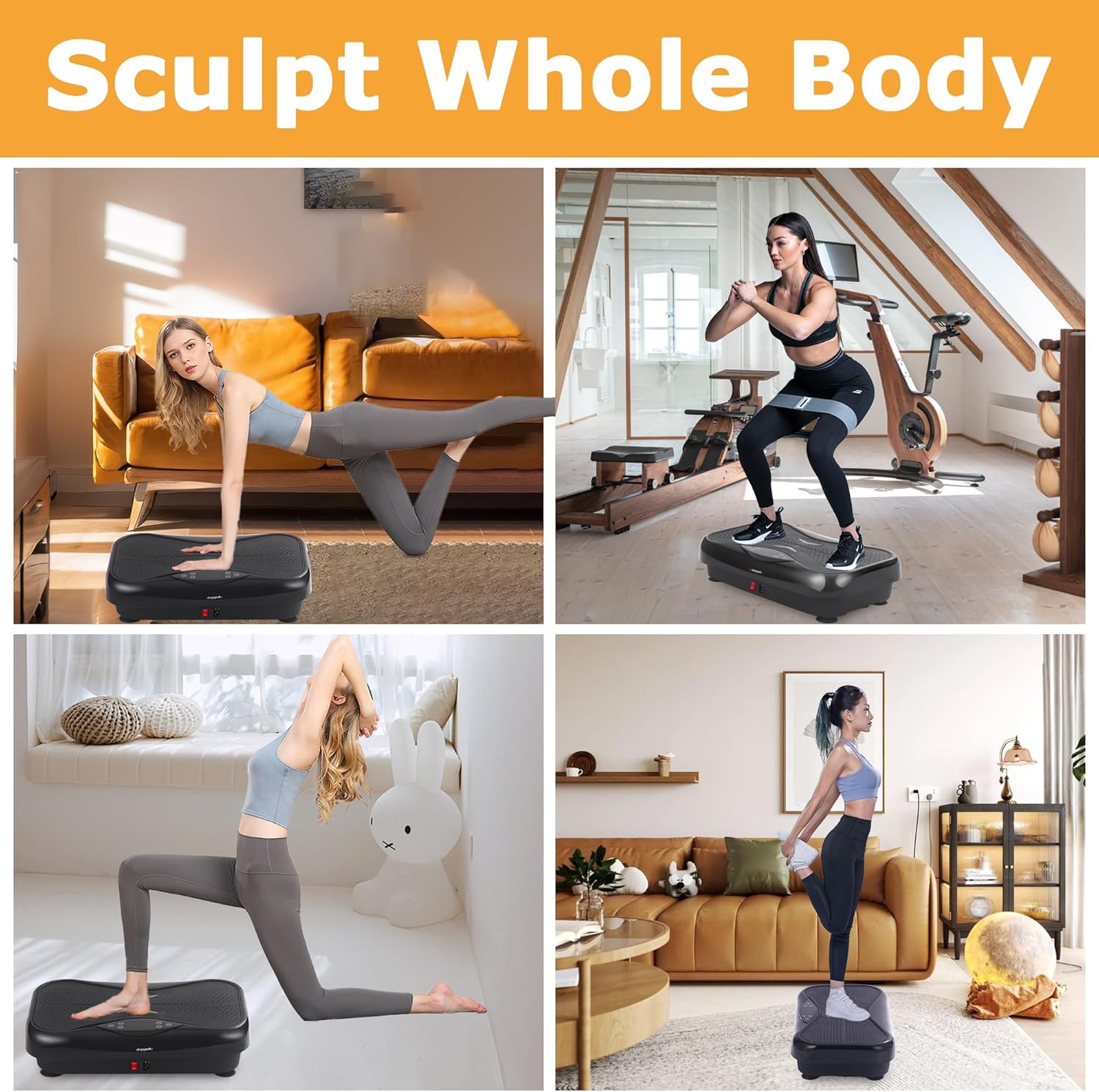 Vibration Plate Exercise Machine, Vibrating Plate Fitness Pl...