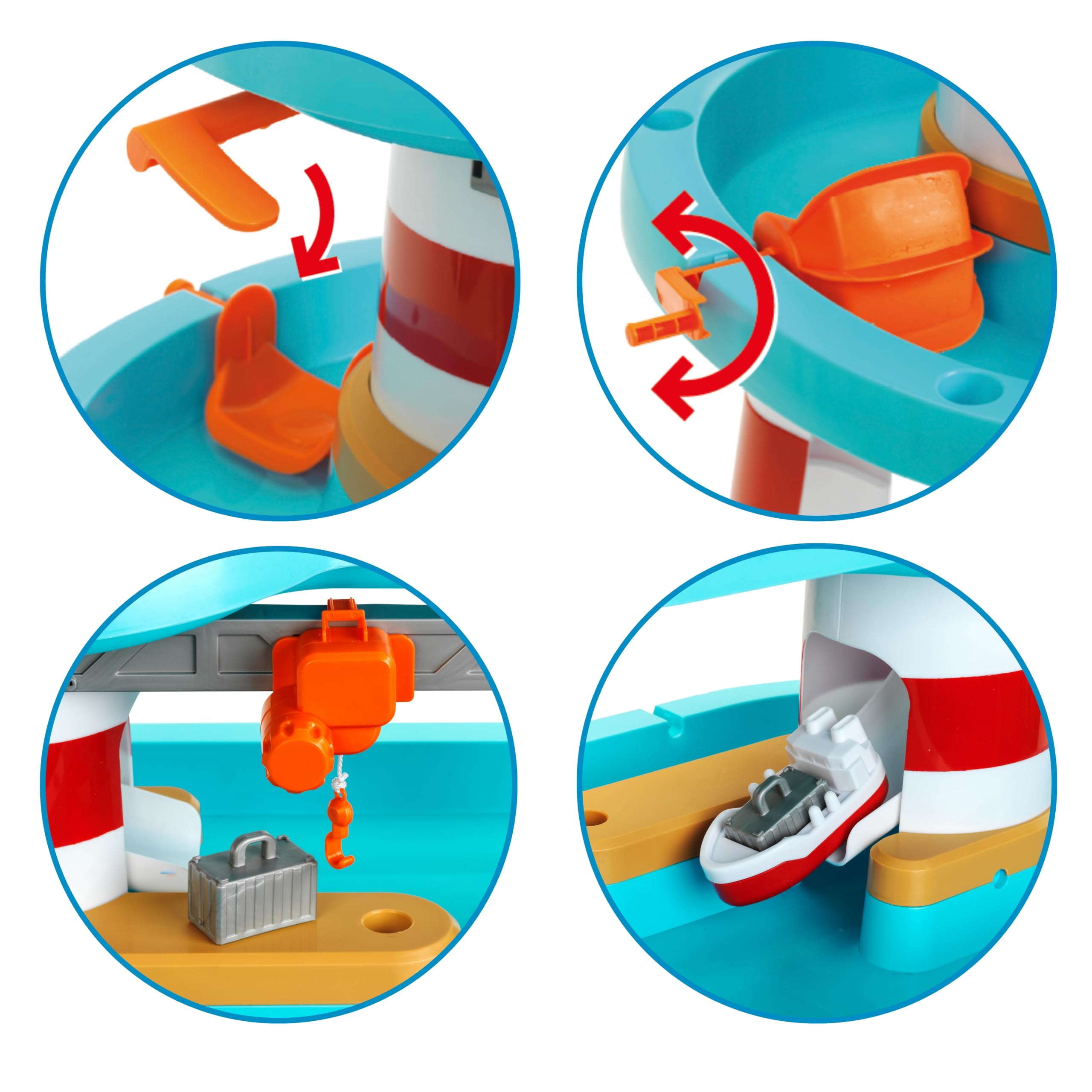 Theo Klein 7715 Aqua Action Lighthouse Wasserspieltisch XXL | Interaktiv & Motorik-Spielzeug | Spielzeug für Kinder ab 3 Jahren