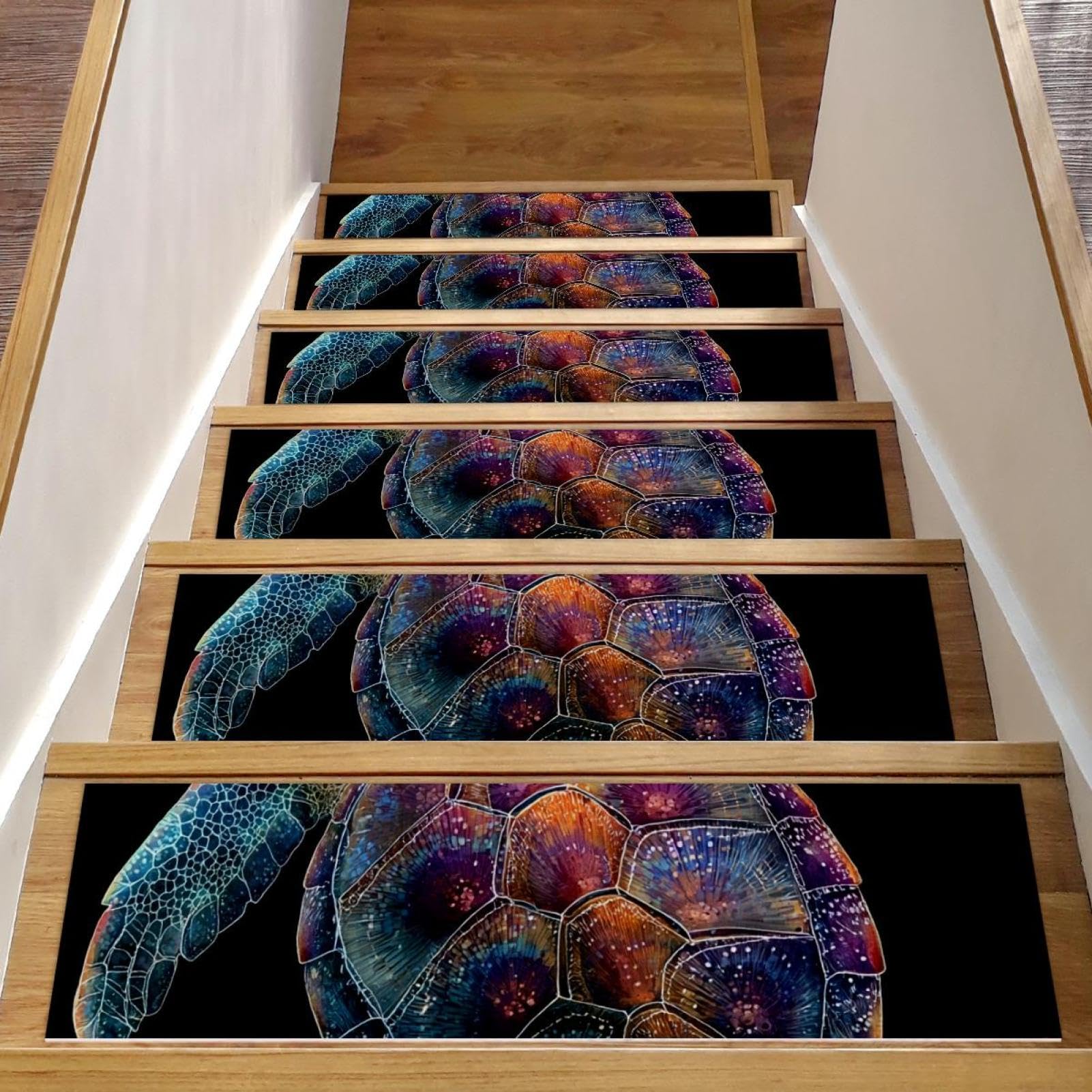 Peldaños de escalera antideslizantes para madera salva escalones interiores contra resbalones