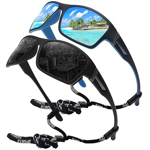STORYCOAST Polarized Sports Sunglasses for Men Women Unbreakable Frame Cycling Fishing Driving