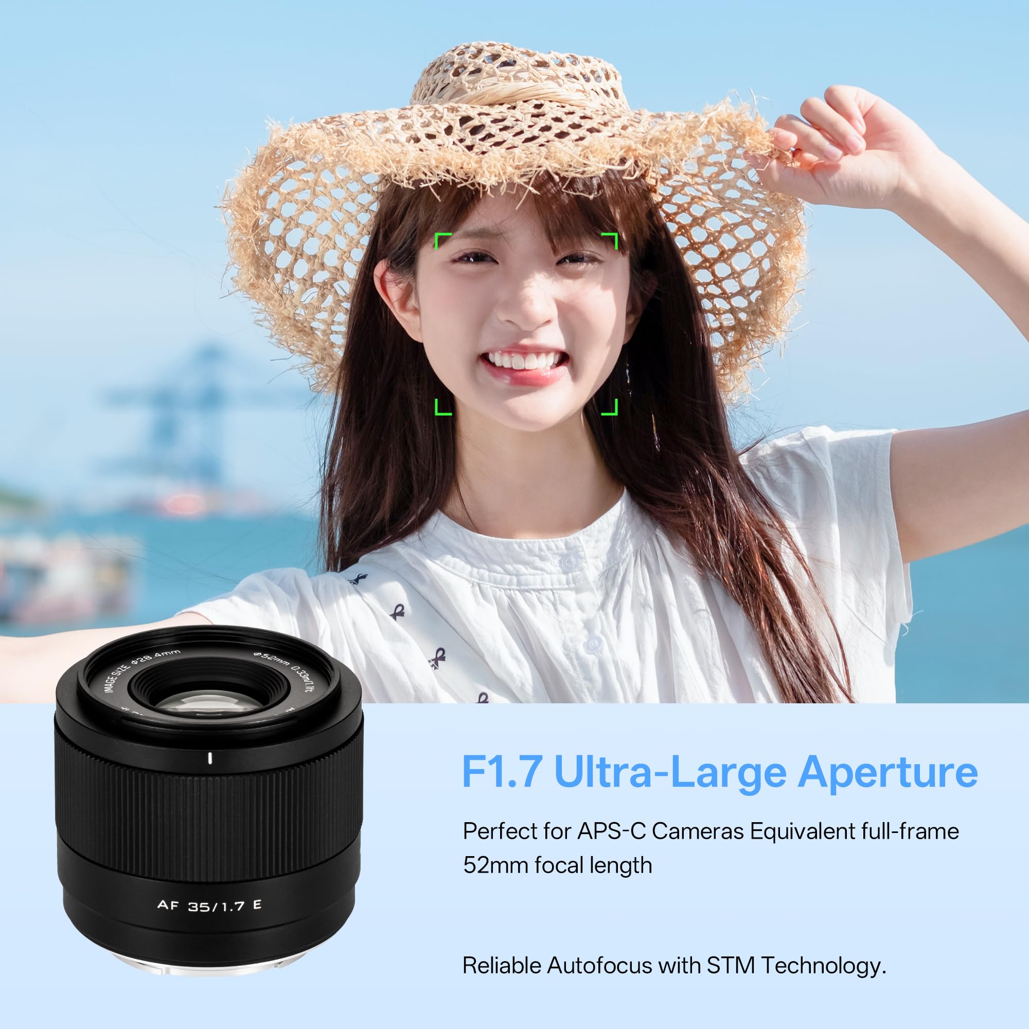 VILTROX AF 35mm F1.7 E Air APS-C Lens for Sony E-Mount, Autofocus