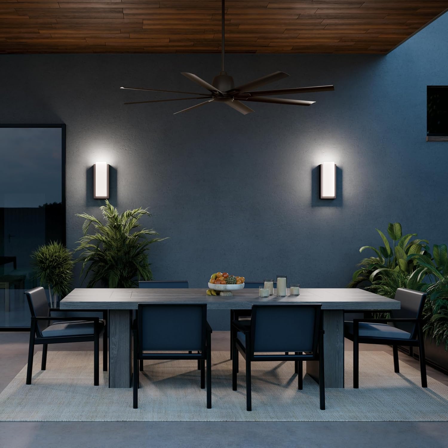 Kichler Breda 75 Inch 8 Blade Ceiling Fan in Satin Natural Bronze with Satin Natural Bronze Blades 310275SNB