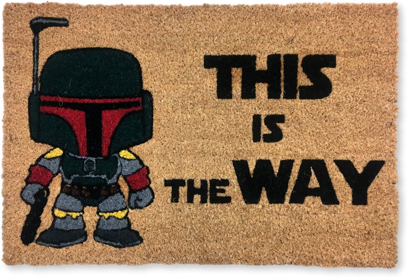 KOKO DOORMATS Door Mat Outside Door Mat Coconut Mat with Non-Slip PVC Humorous That is The Approach Design Design – Outside Doormat – Measurement: 60 x 40 x 1.5 cm