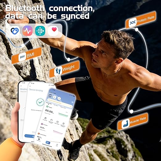 Báscula Inteligente ZRRHOO 400lb con App Bluetooth miniatura 6