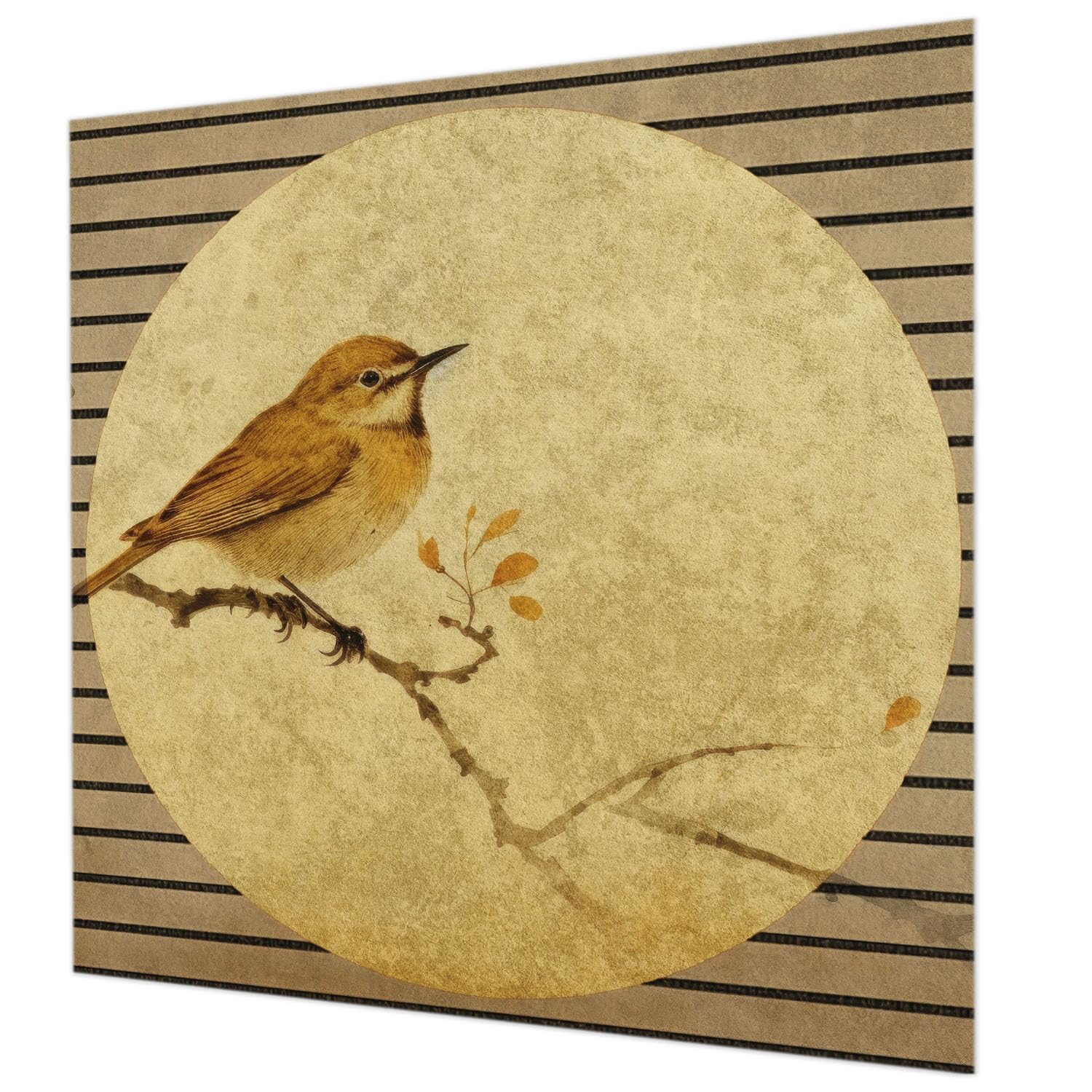 Papier peint oiseau harmonieux pour créer un salon zen et lumineux