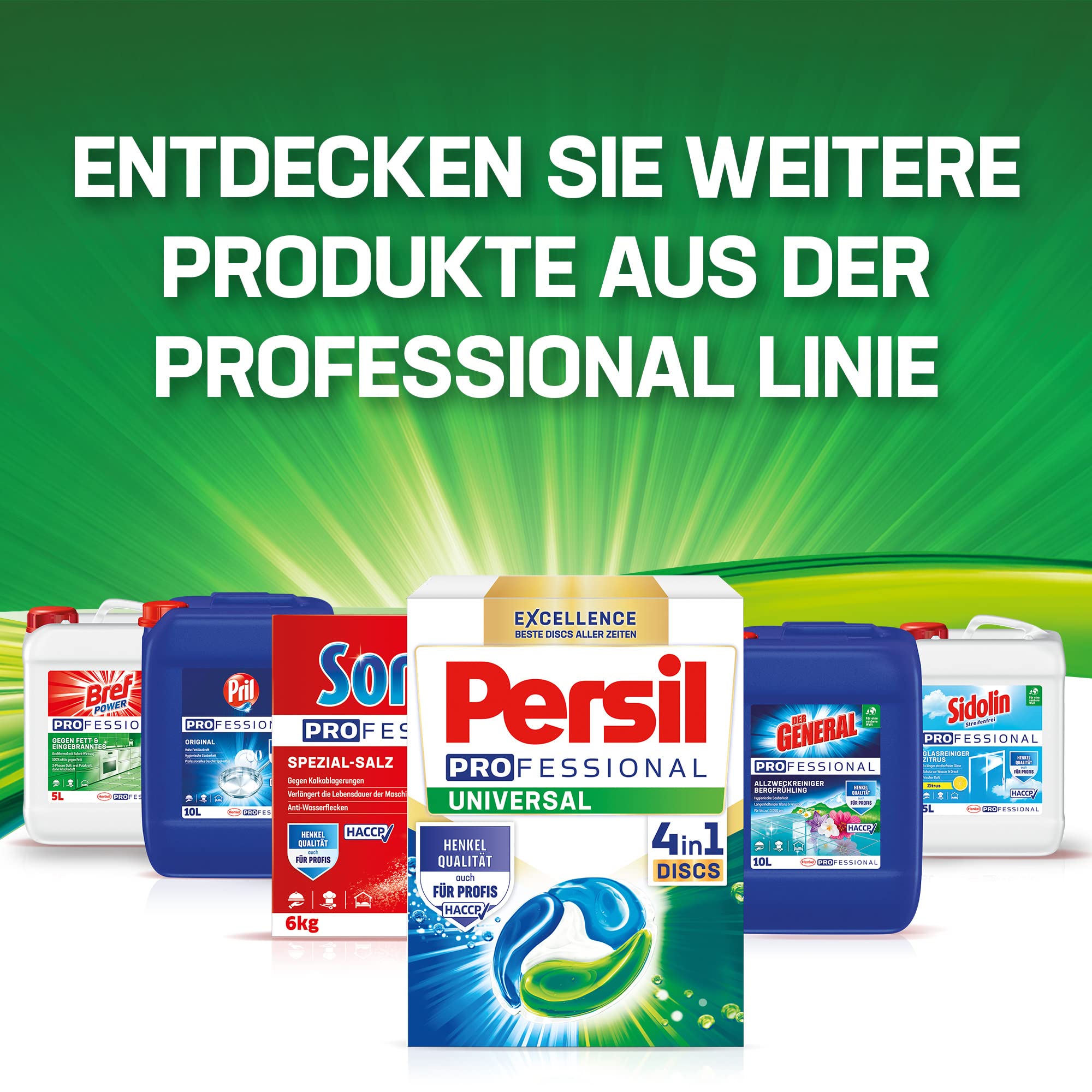 Persil Professional Universal 4 w 1 DISCS (104 prania), duze opakowanie, technologia Deep Rein-Plus, higieniczna świeżość
