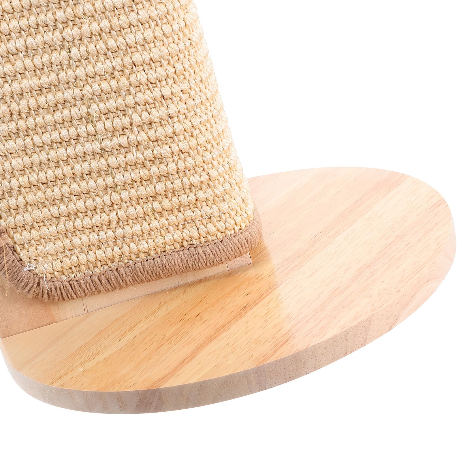 Homoyoyo Natürlicher Sisal Kratzschutz für Katzen zum Schutz von Möbeln und Sofaecken mit Holzrahmen Minimalistisches Design für Zuhause und Krallenpflege
