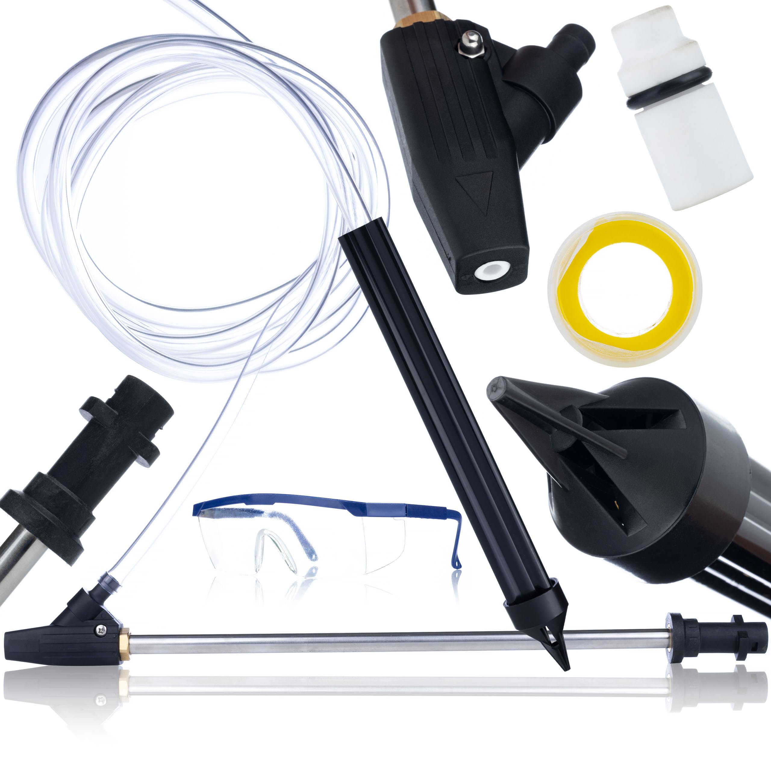 Rosfix Sandblasting Kit - Compatible With Karcher K2-K7 | High Pressure Sandblasting Attachment With Ceramic Nozzles | Includes Goggles & Spare Nozzles |