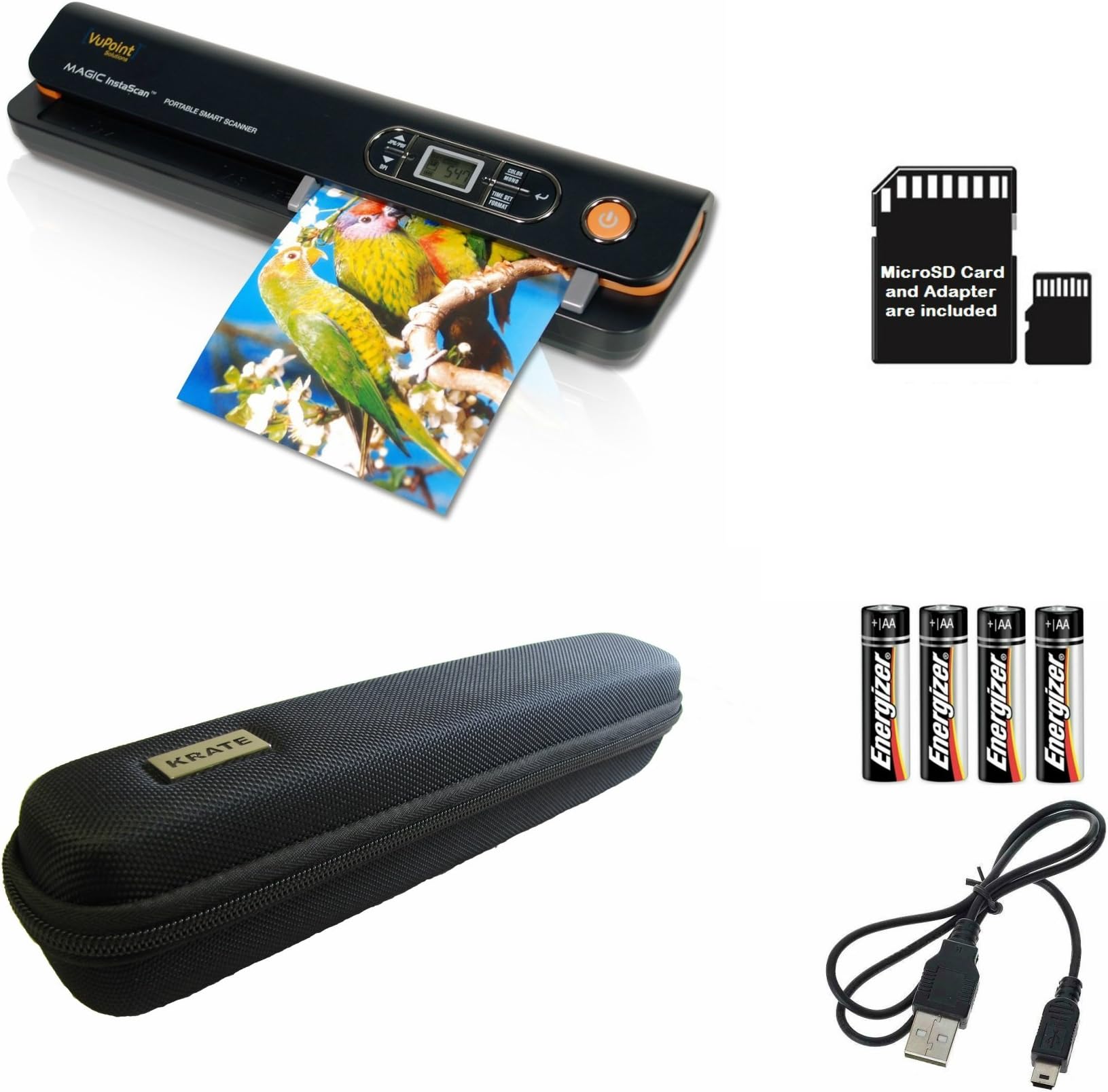 Vupoint Magic InstaScan (PDS-ST420-VP) Portable Smart Scanner BUNDLE