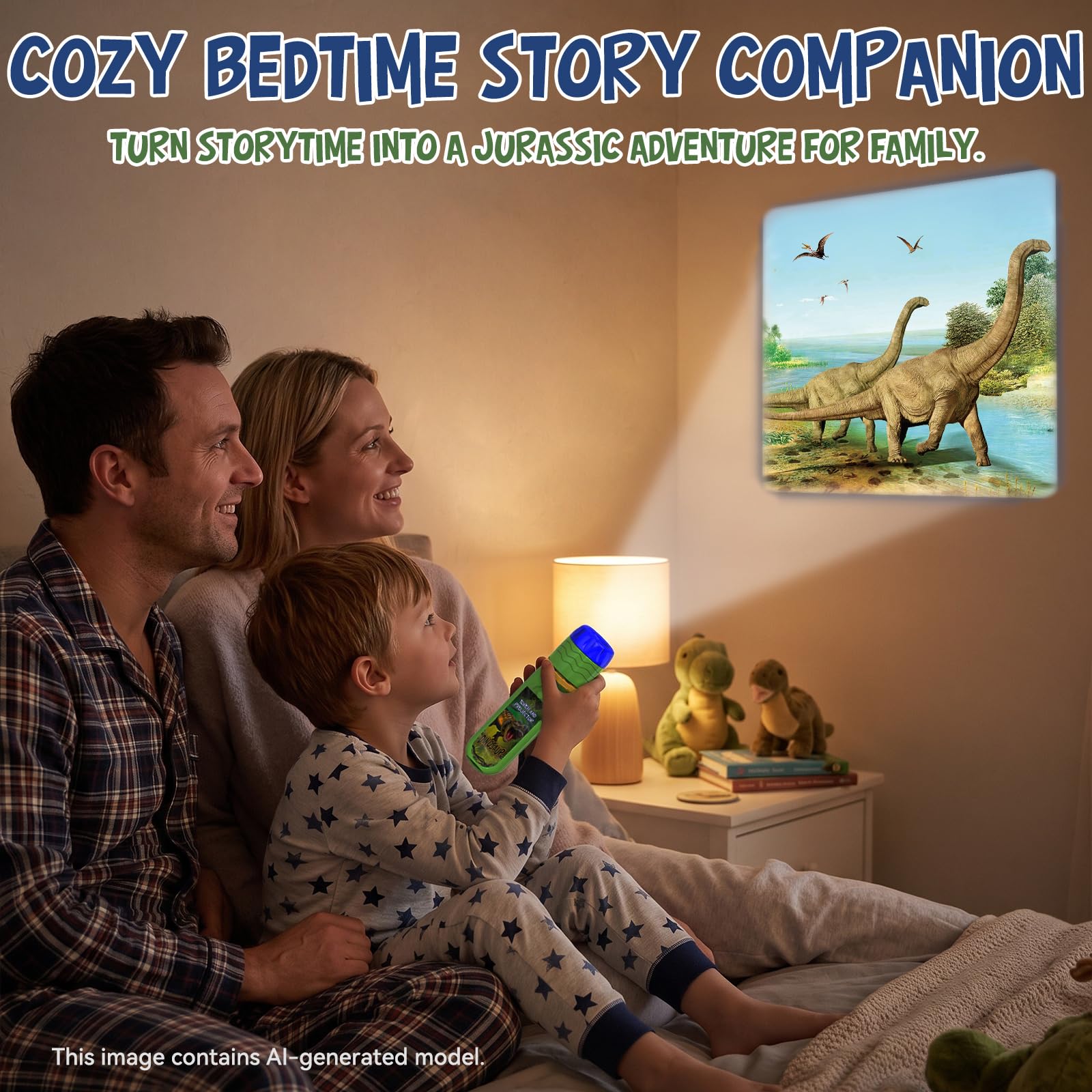 Dinosaur Projector Flashlight for Kids - 3-7 Years -2 Dinosaur Projector Flashlight for Kids - 3-7 Years -2