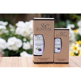 EuroSpa Aromatics Pure Eucalyptus Oil ShowerMist and Steam Room Spray, All-Natural Premium Aromatherapy Essential Oils - Lavender Infused, 8oz