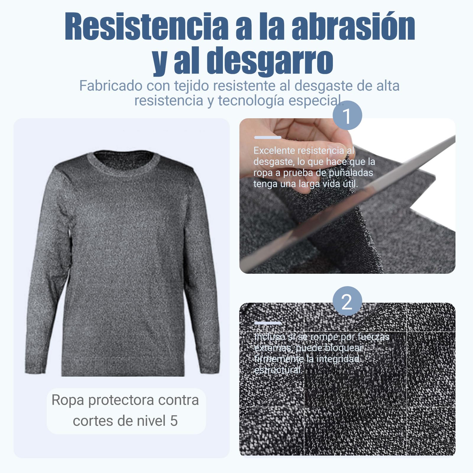Chaleco antipuñaladas, Ropa Anti puñaladas, Ropa de Seguridad, Suave y cómodo, para la fabricación de Metales, procesamiento de Chapa, producción de Herramientas