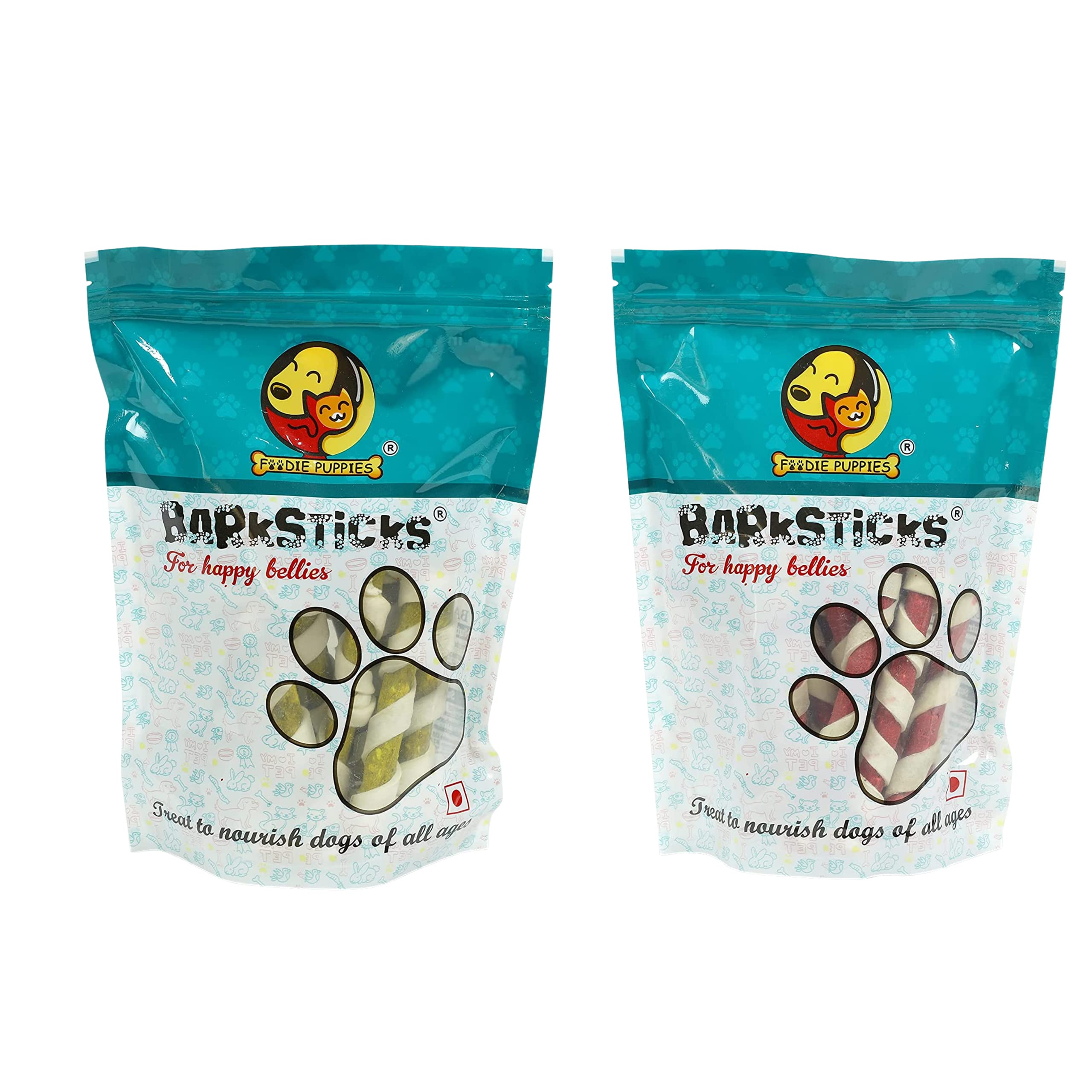 Foodie Puppies Munchy Chew Twirl Stick Combo for Puppies and Dogs - Chicken and Mutton Twirl Sticks, 400gm Each Chewing Barkstick Treat Improves Dental Health (B089337YDK) Amazon Price History, Amazon Price Tracker