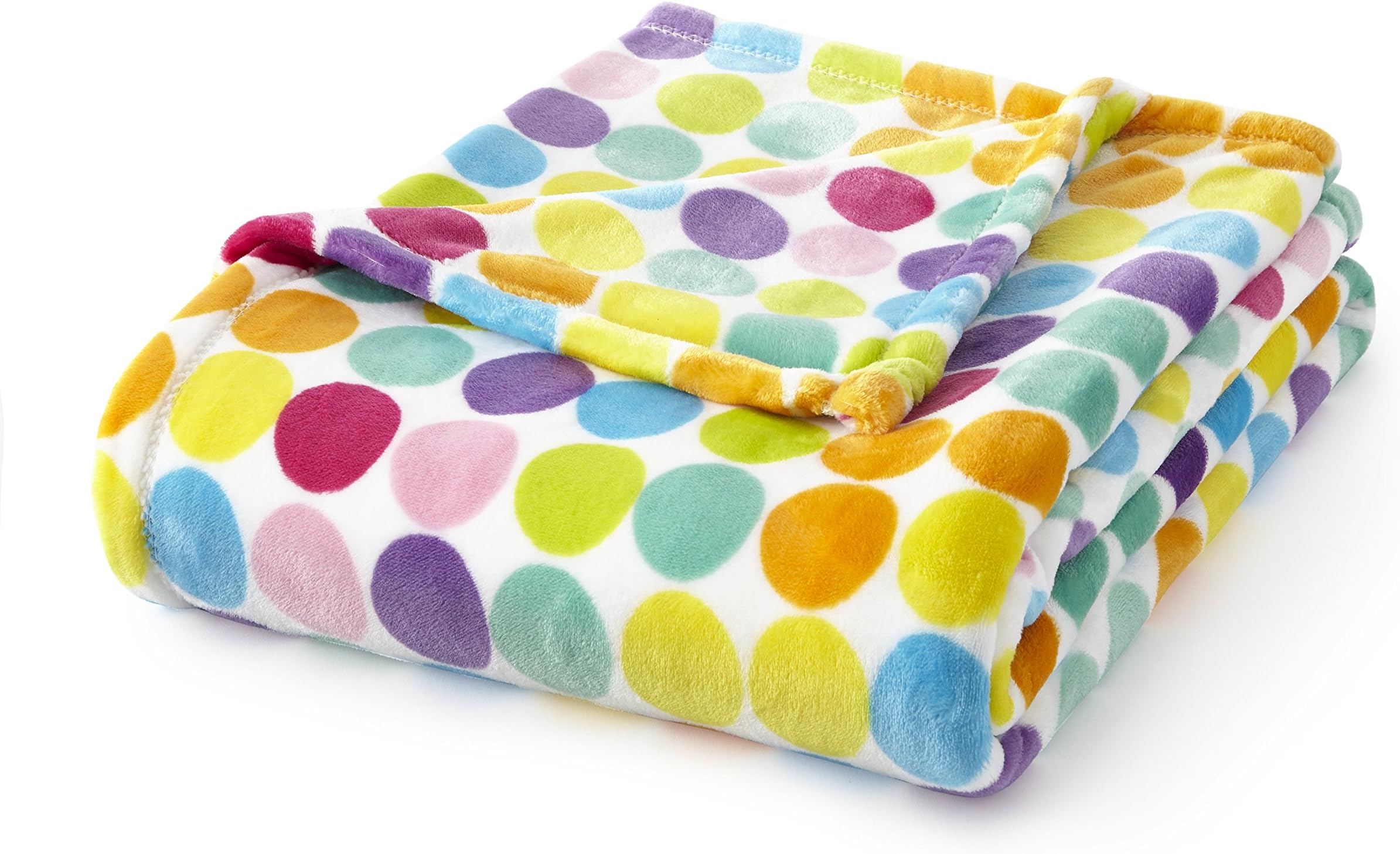 T1111068-MM-B005 Velvet Plush 60x70 Throw Multi Dots