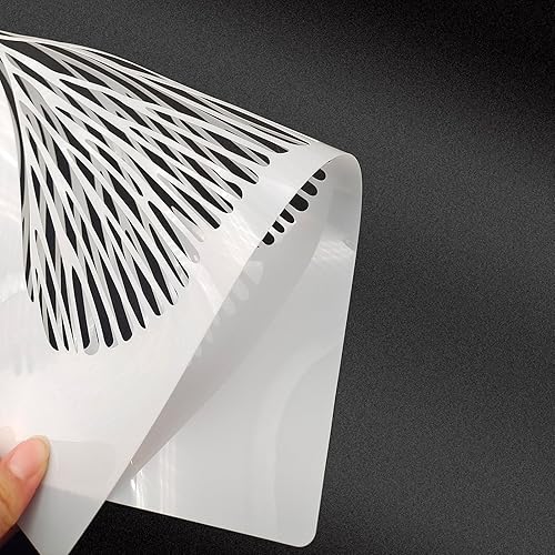 Miniatura 3 de Paquete de 2 plantillas de suelo grandes para pintar pisos, plantillas de pared de Ginkgo de 12 x 12 pulgadas, plantillas decorativas de pared para