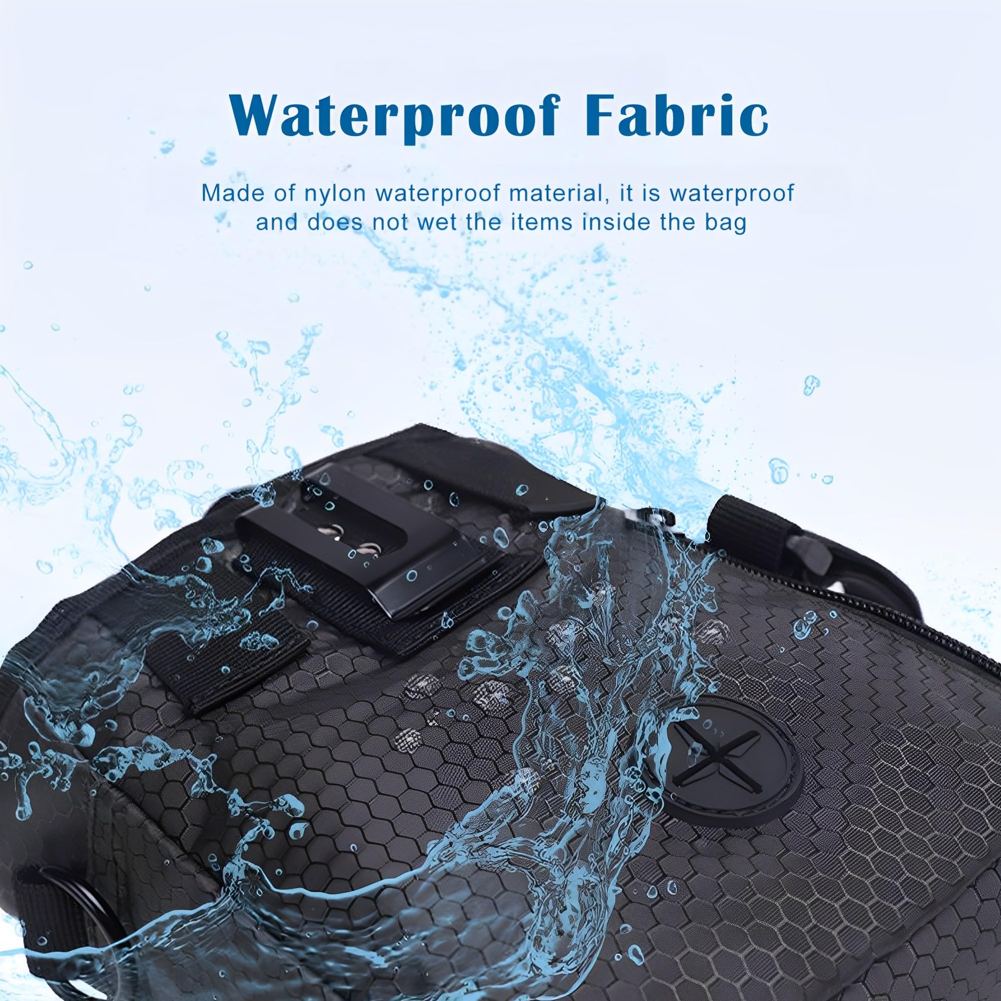 Bolsa Bocadillos para Pasear Perros al Aire Libre, Impermeable Bolsa Agua Extraíble, Bolsa de Golosinas para Perros Portátil, 3 Métodos Uso, 1 Rollo Bolsa Basura y 1 dispensador Bolsa Inodoros