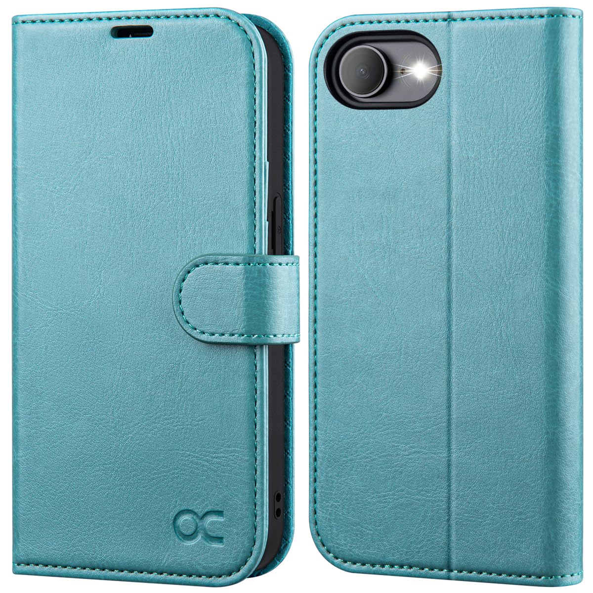 OCASE Compatible with iPhone 16e Wallet Case, PU Leather Flip Folio Case with Card Holders RFID Blocking Kickstand [Shockproof TPU Inner Shell] Phone