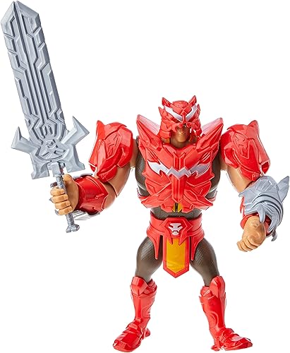 Miniatura 4 de Masters of the Universe Figura de acción de lujo de He-Man Power Attack, personaje de batalla de 8.5 pulgadas para juego de narración, regalo para