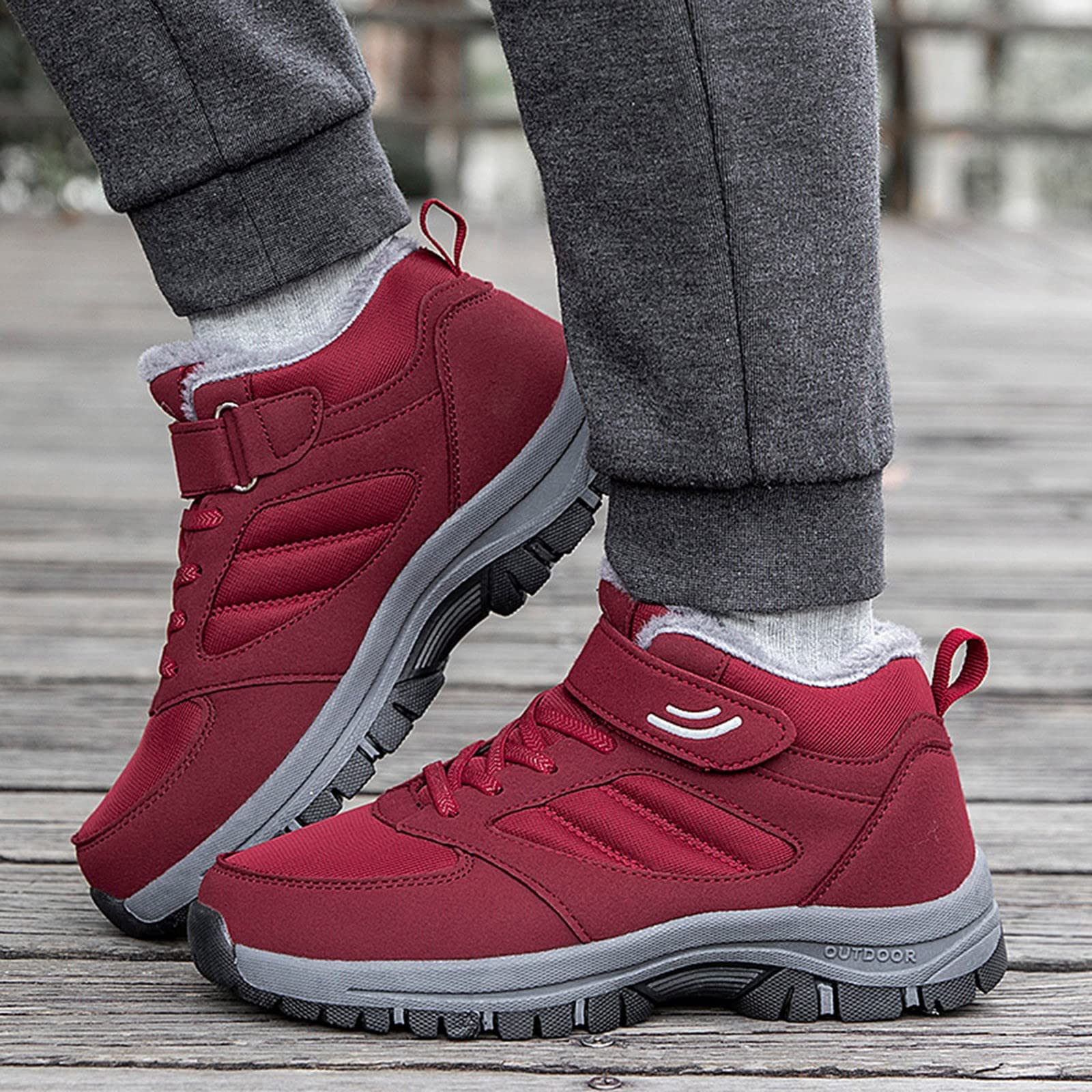 FGUUTYM Botines para mujer Zapatos negros de algodón Zapatillas de hombre Botas cortas Botas de nieve unisex invierno cálidas botas de invierno botas de invierno más zapatos deportivos de terciopelo