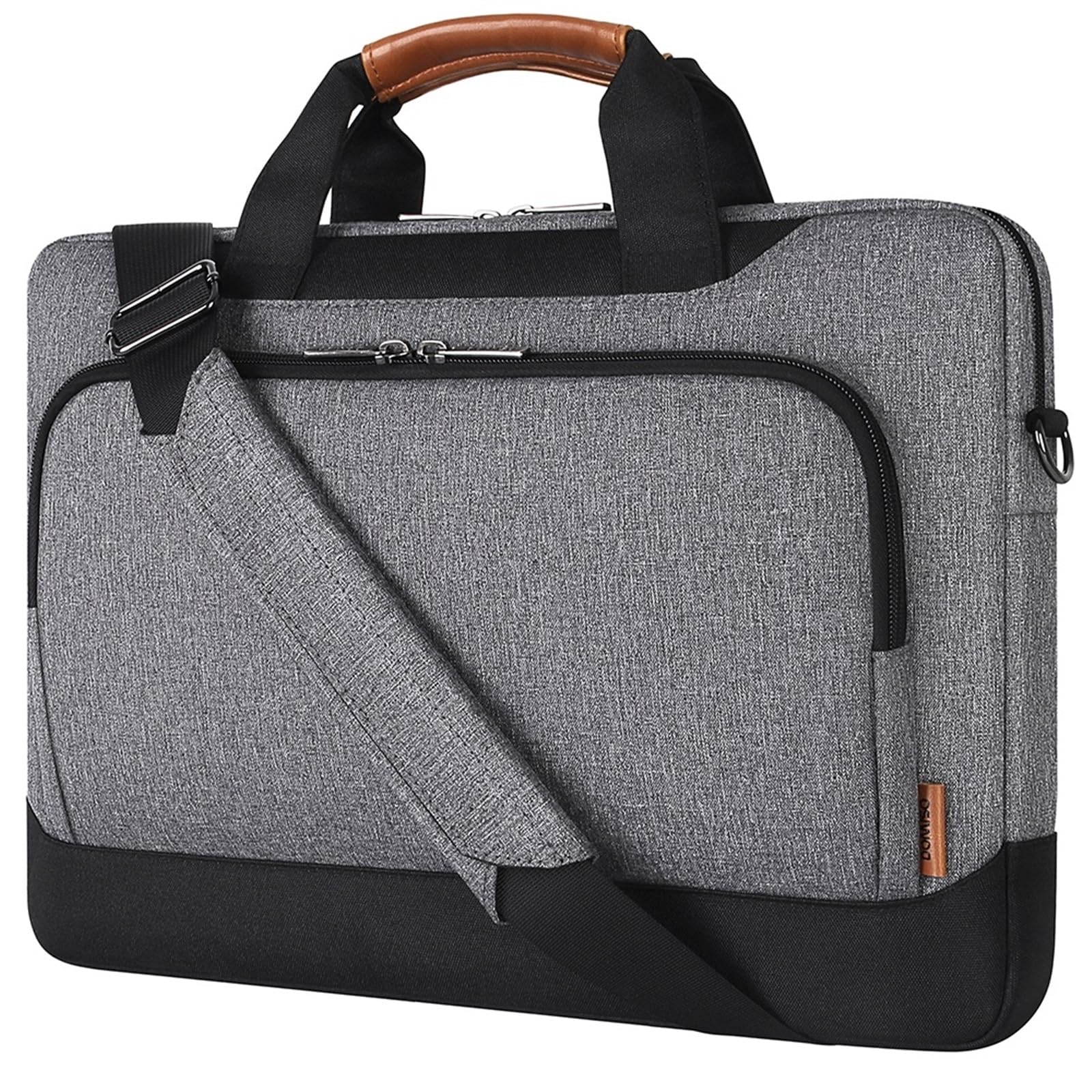Porta Documenti Custodia for Laptop Resistente all'Acqua con Tracolla for Notebook da 15,6" e 17" Pollici, Borsa for Computer ad Alta capacità Borsa Notebook(15.6-inch)