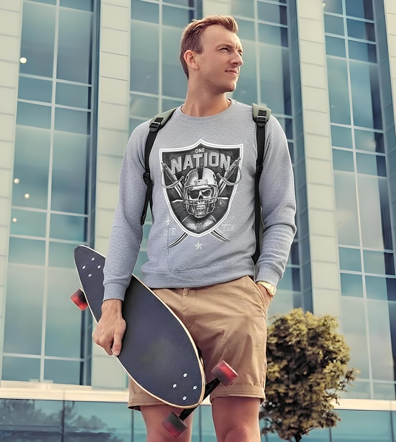 Men's Sweatshirt, EcoSmart Crewneck Long-Sleeve Sweatshirt, Cotton & Polyester Fabic Sweatshirt For Man,s - Image 3