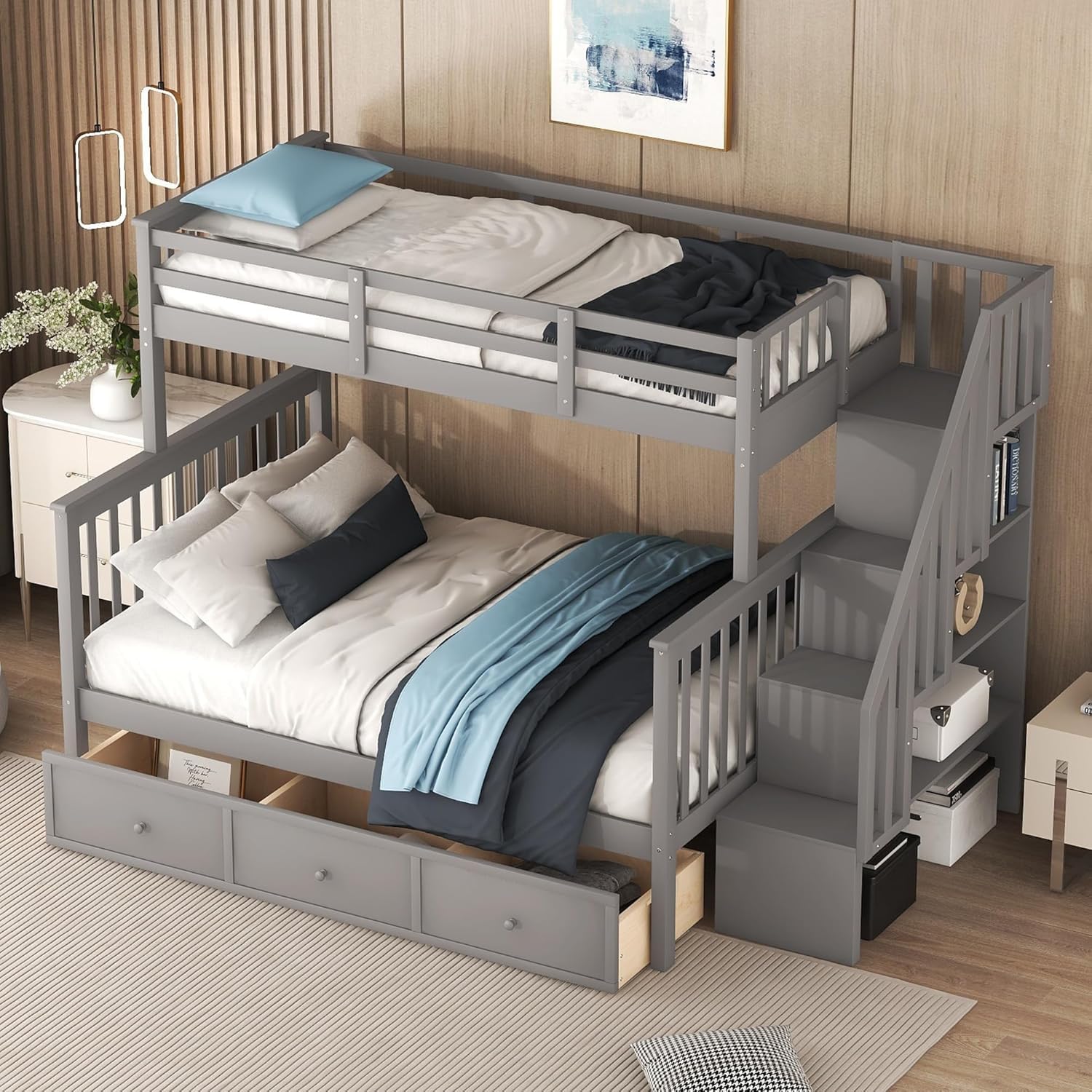 MERITLINE Convertible Bunk Bed