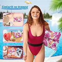 WEARXI Saltea gonflabilă pentru piscină XL, set 2 bucăți, 4 în 1 pentru adulți și copii 3