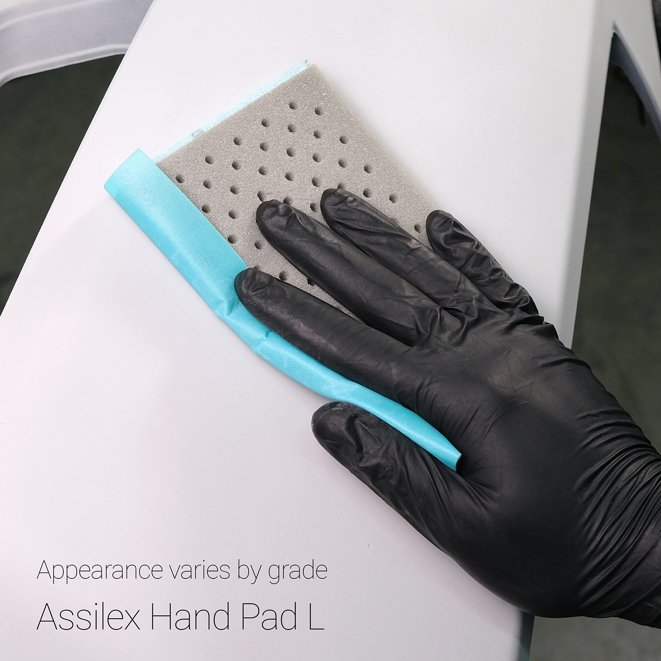 Super Assilex Lot de 4 feuilles abrasives flexibles Job-PAK Lime K-1000 U191-2507L + 1 tampon manuel de 1 L pour feuilles complètes